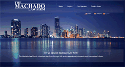 Desktop Screenshot of machadolaw.net